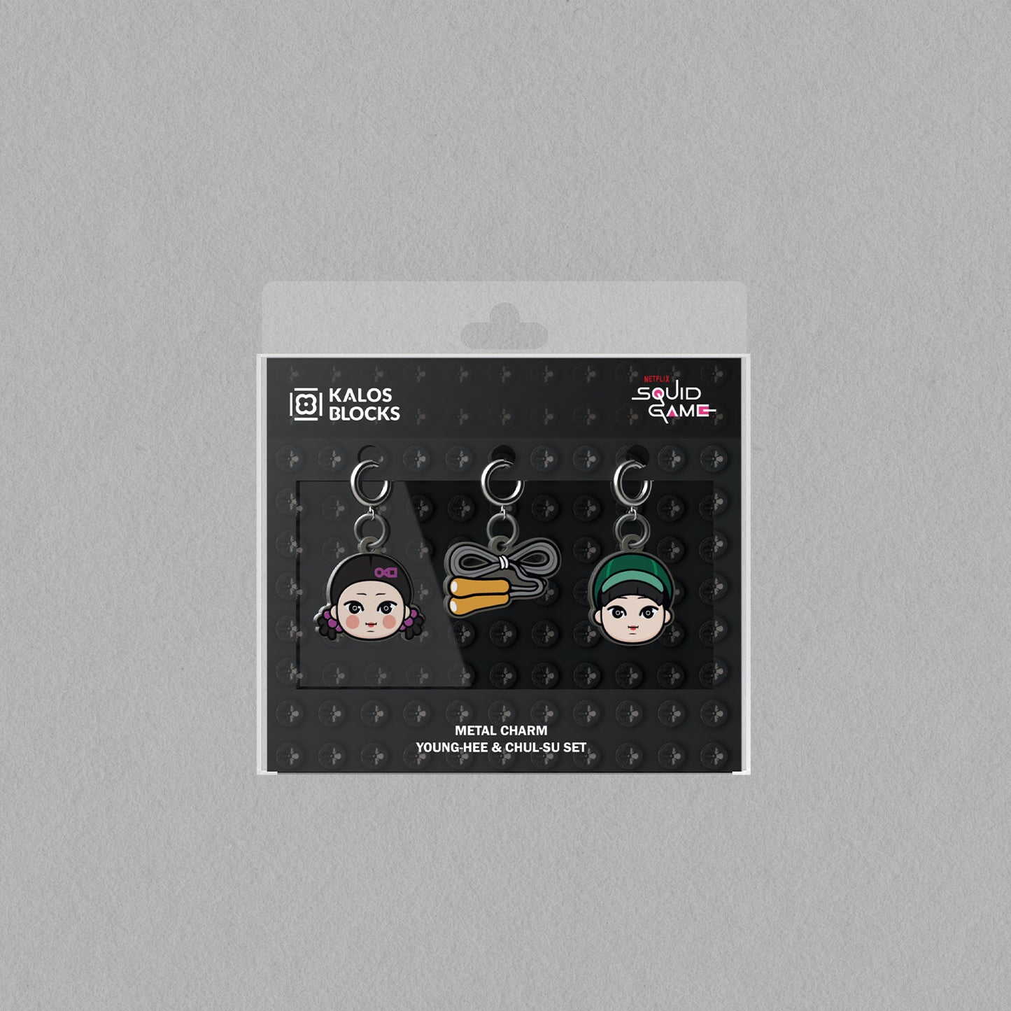 KALOS x Squid Game 3 Metal Charm