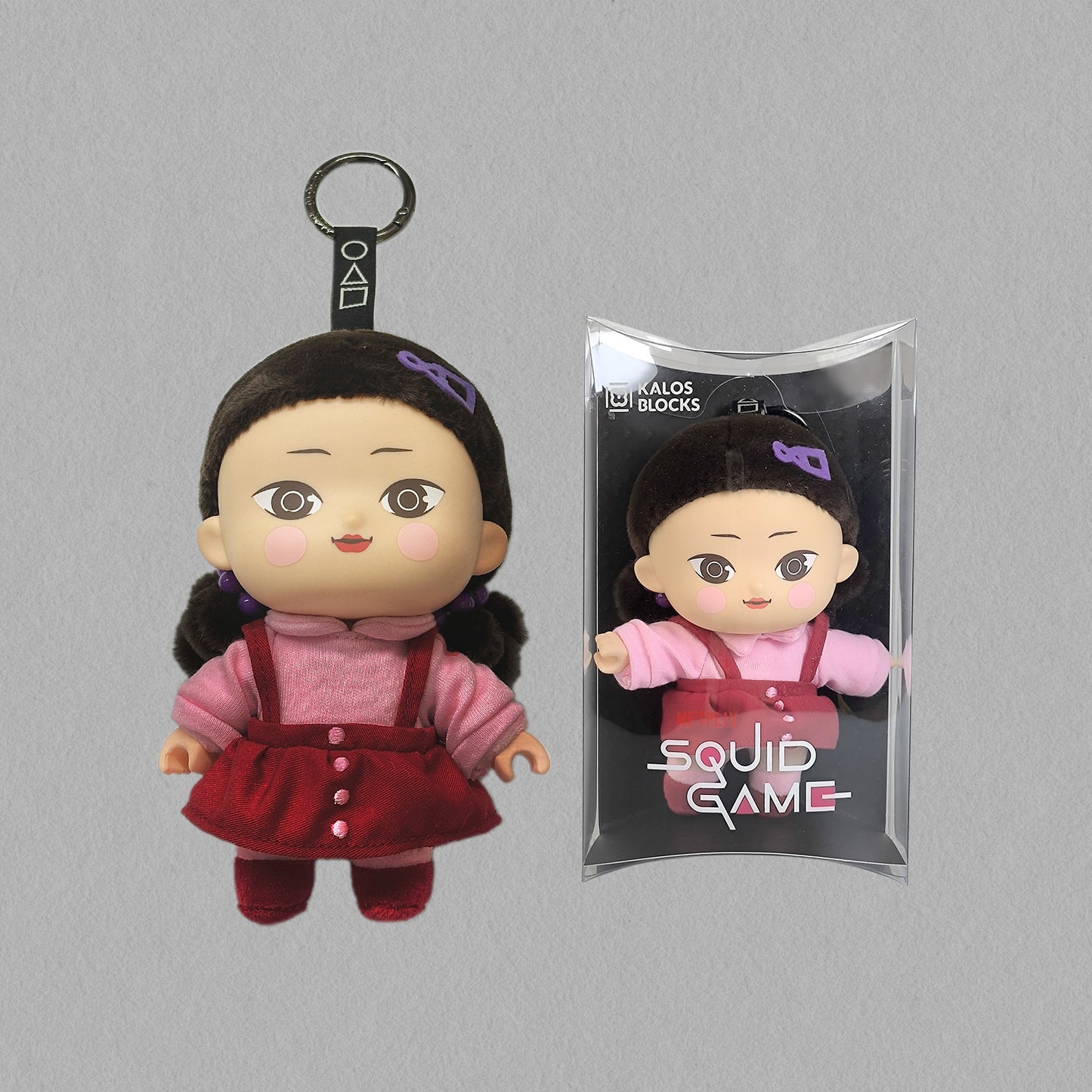KALOS x Squid Game 3 Plush Keychain